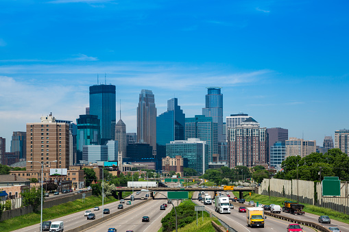 Minnesota transportation officials are looking to autonomous buses to boost the state's public transportation capacity with the Minneapolis (pictured)-Saint Paul area expected to double in population by 2040.